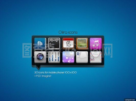 蘋果手機圖標-Olira